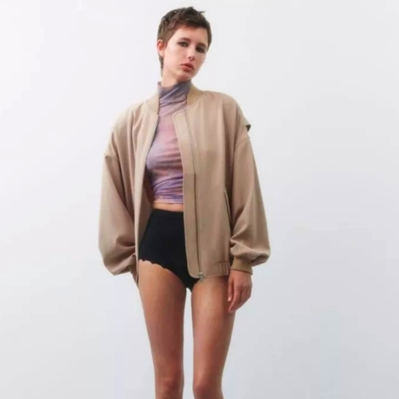 Zara Oversized Bomber Jacket - Picture 3 of 10